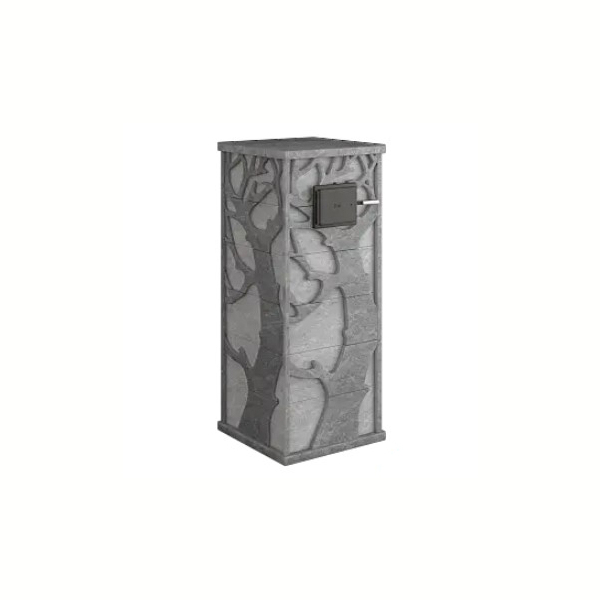 Стена из слэба талькомагнезита Talc Stone wall 09 с гравировкой. Фото № 2