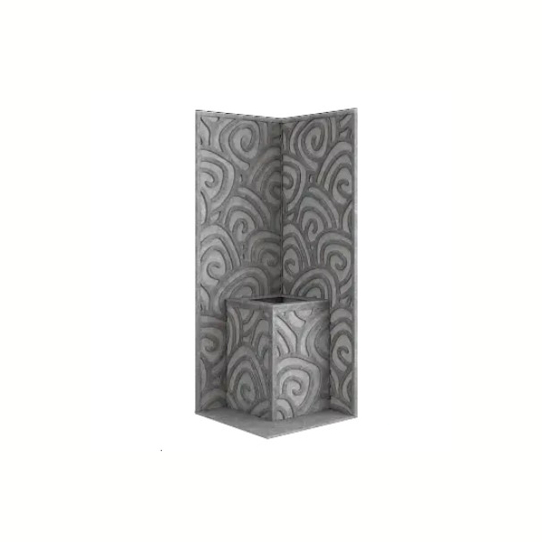 Стена из слэба талькомагнезита Talc Stone wall 06 с гравировкой. Фото № 1