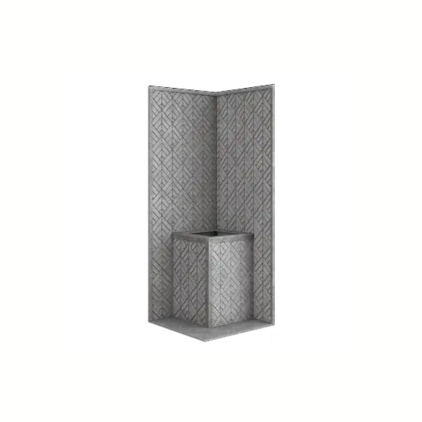 Стена из слэба талькомагнезита Talc Stone wall 04 с гравировкой. Фото № 1