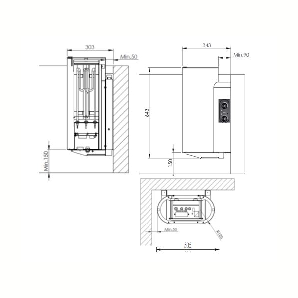 Навесная электрическая печь Tulikivi Routa 9 kW. Фото № 6