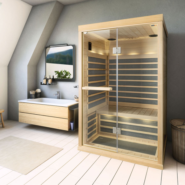 Инфракрасная сауна Tylo Tylosand INFRA CABIN T820H BLACK. Фото № 7