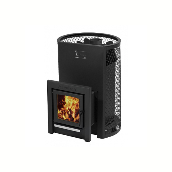 Печь Вулкан с сетчатым кожухом Прометей 18 Тоннель стекло. Фото № 1