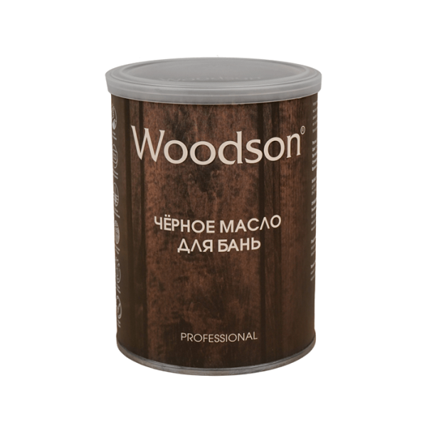 Чёрное масло для защиты древесины Woodson (баня) 0.8л. Фото № 1