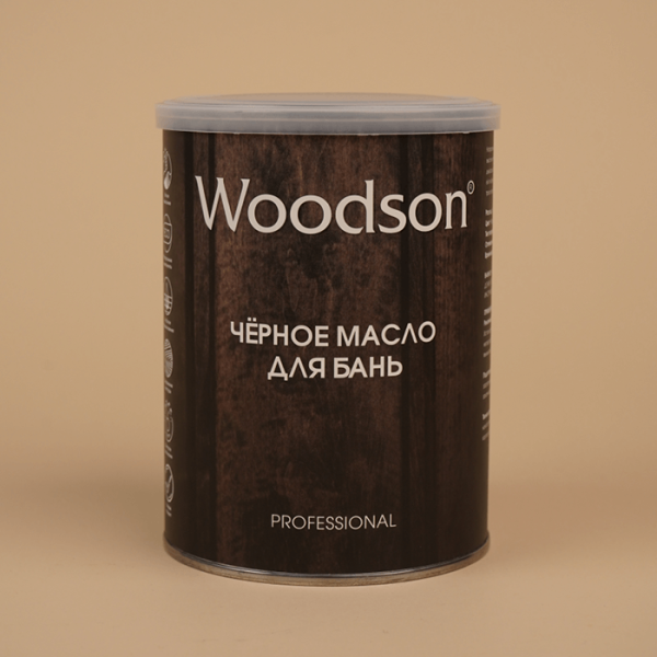 Чёрное масло для защиты древесины Woodson (баня) 2.4л. Фото № 3