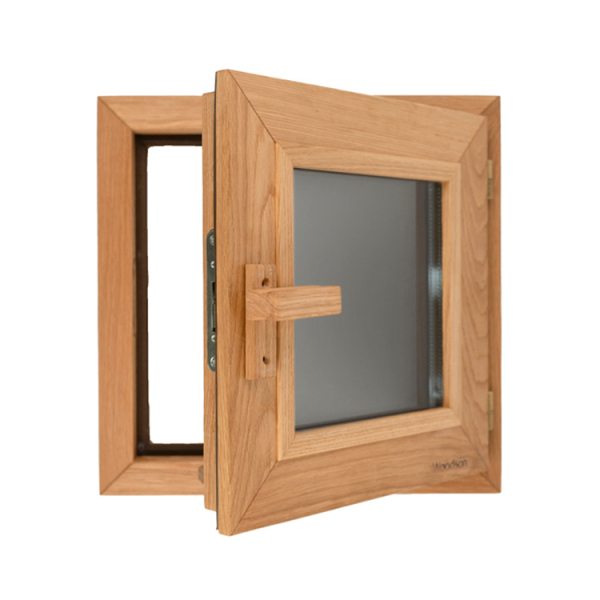 Окно Woodson PRO стекло GREY 40x40 см, Ольха. Фото № 2