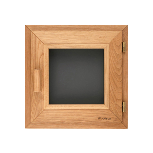 Окно Woodson PRO стекло GREY 40x40 см, Ольха. Фото № 1
