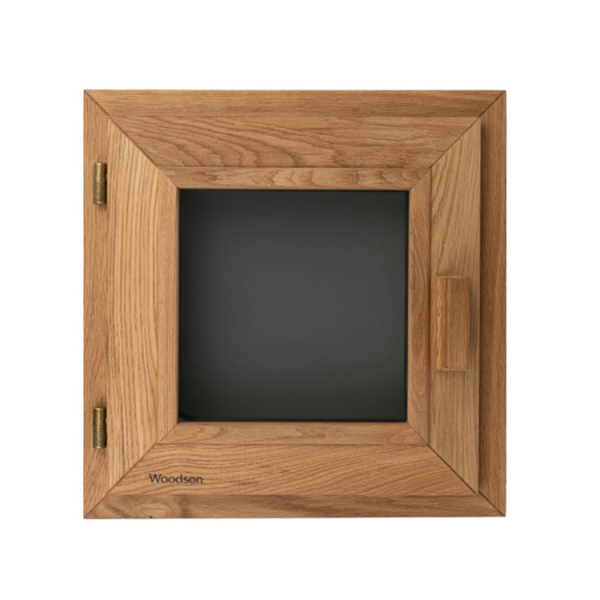 Окно Woodson PRO стекло GREY 40x40 см, Дуб, левое. Фото № 1