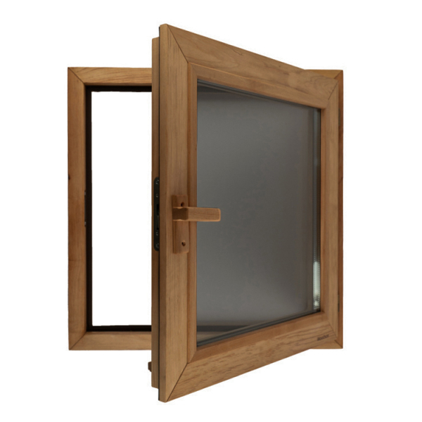 Окно Woodson PRO стекло GREY 60x60 см, Дуб. Фото № 2