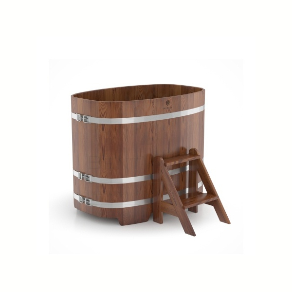 Купель Овальная Bentwood из морёной лиственницы Премиум 0,76 х 1,16 х 1,0 м. Фото № 1