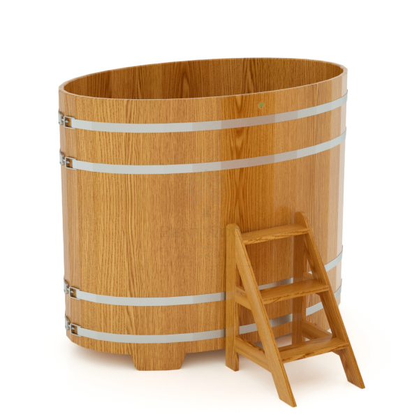 Купель Овальная Bentwood из натурального дуба 1,02 х 1,68 х 1,4 м. Фото № 1