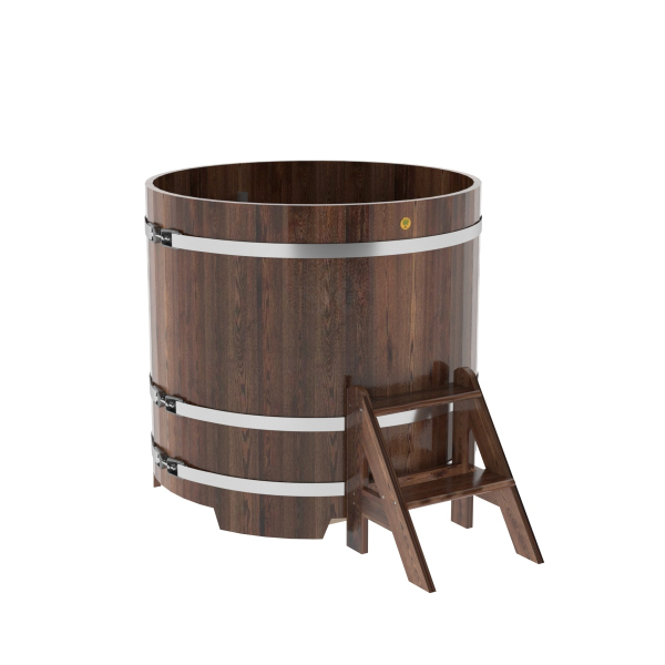 Купель Круглая Bentwood из морёной лиственницы Премиум 1,17 х 1,17 х 1,1 м. Фото № 1