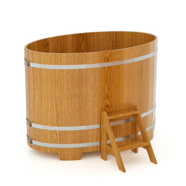 Купель Овальная Bentwood из натурального дуба 1,02 х 1,68 х 1,2 м. Фото № 1