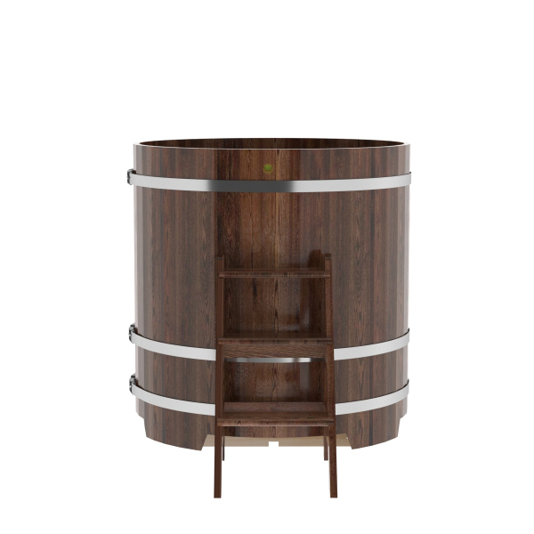 Купель Круглая Bentwood из морёной лиственницы Премиум 1,17 х 1,17 х 1,2 м. Фото № 2