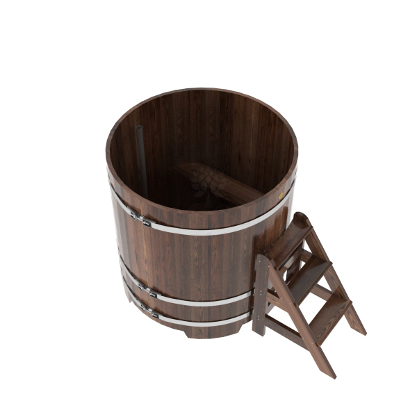 Купель Круглая Bentwood из морёной лиственницы Премиум 1,17 х 1,17 х 1,2 м. Фото № 4