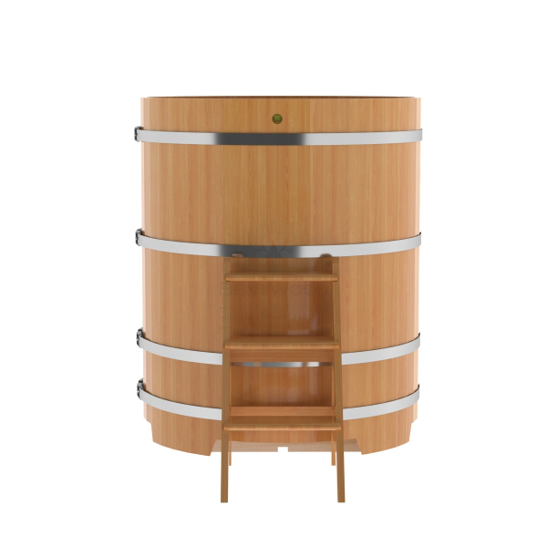 Купель Круглая Bentwood из натуральной лиственницы Премиум 1,17 х 1,17 х 1,4 м. Фото № 2