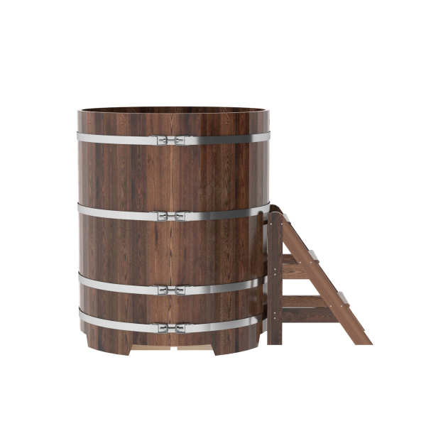 Купель Круглая Bentwood из морёной лиственницы Премиум 1,17 х 1,17 х 1,4 м. Фото № 3