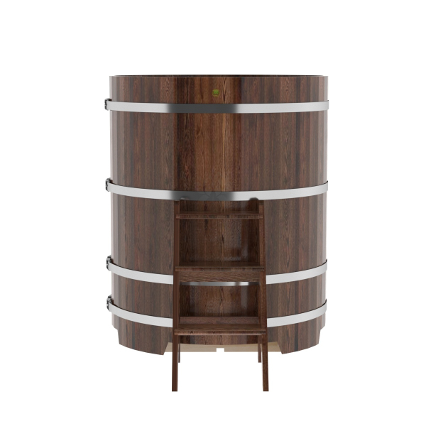 Купель Круглая Bentwood из морёной лиственницы Премиум 1,17 х 1,17 х 1,4 м. Фото № 2