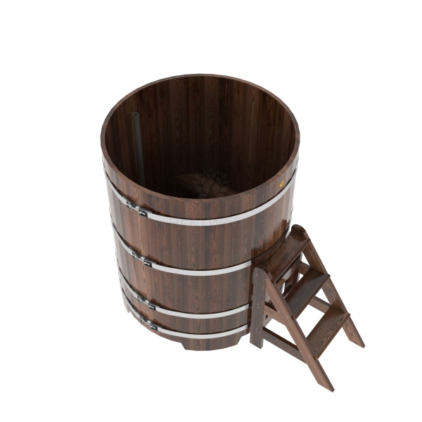 Купель Круглая Bentwood из морёной лиственницы Премиум 1,17 х 1,17 х 1,4 м. Фото № 4