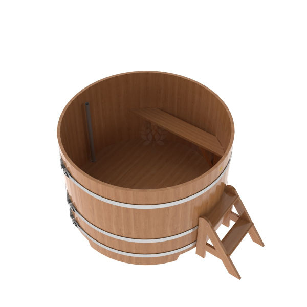 Купель Круглая Bentwood из натурального дуба 1,50 х 1,50 х 1,0 м. Фото № 4