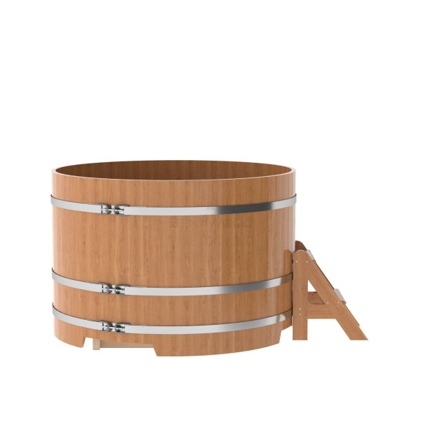 Купель Круглая Bentwood из натурального дуба 1,50 х 1,50 х 1,0 м. Фото № 3