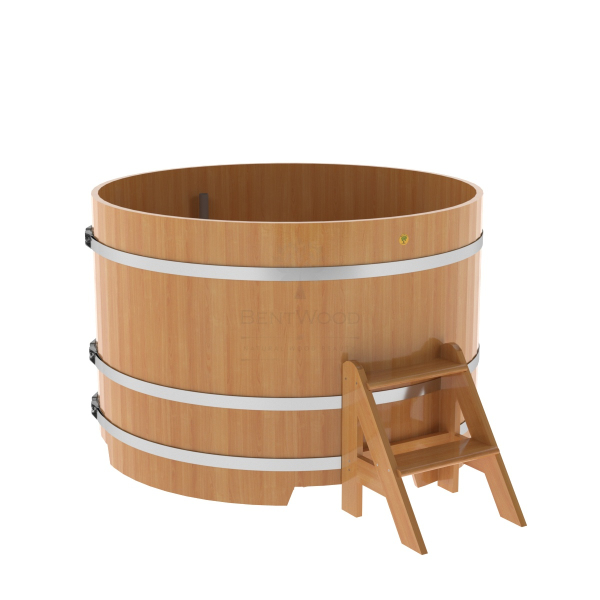 Купель Круглая Bentwood из натуральной лиственницы Премиум 1,50 х 1,50 х 1,0 м. Фото № 1