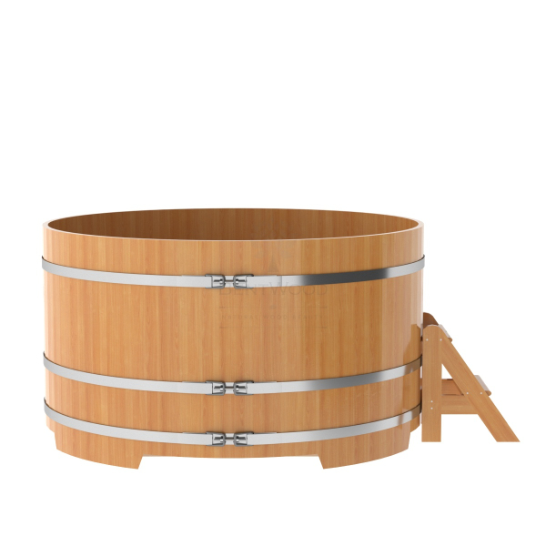 Купель Круглая Bentwood из натуральной лиственницы Премиум 1,80 х 1,80 х 1,0 м. Фото № 3