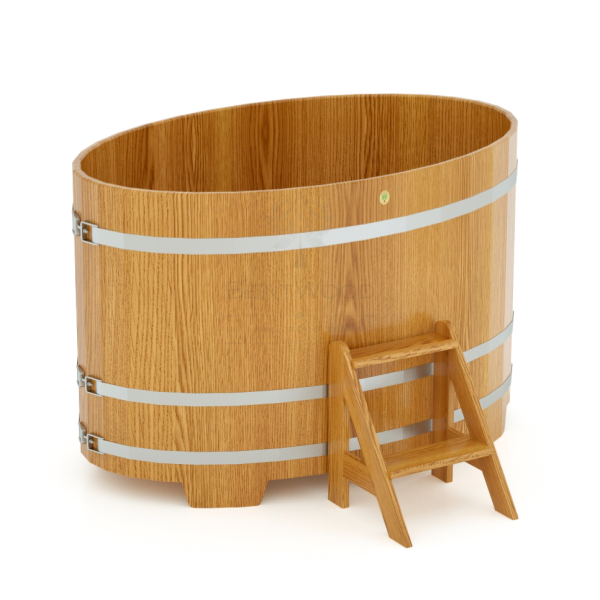 Купель Овальная Bentwood из натурального дуба 1,02 х 1,68 х 1,1 м. Фото № 1