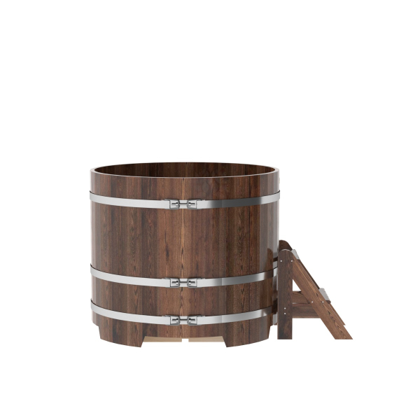 Купель Круглая Bentwood из морёной лиственницы Премиум 1,17 х 1,17 х 1,0 м. Фото № 3
