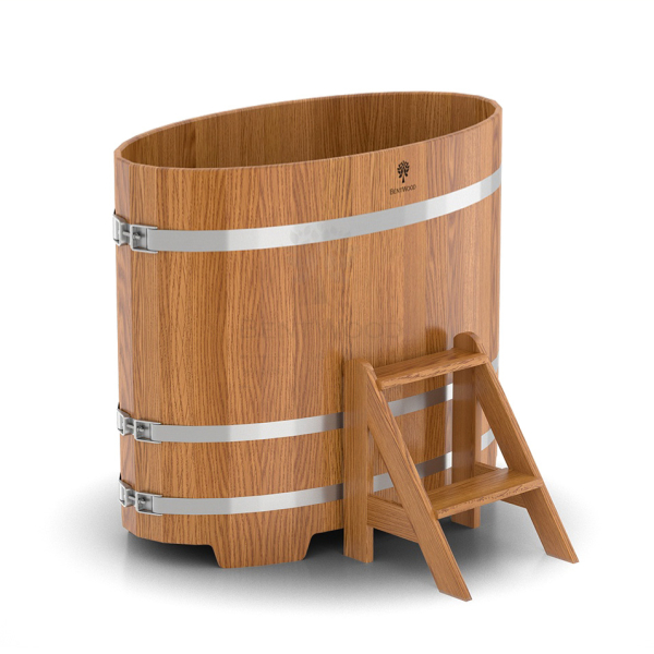 Купель Овальная Bentwood из натурального дуба 0,59 х 1,06 х 1,1 м. Фото № 1