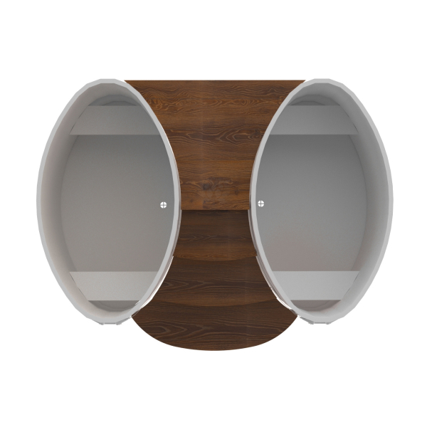 Подиум на две купели Bentwood 0,8х1,42 дуб морёный. Фото № 4