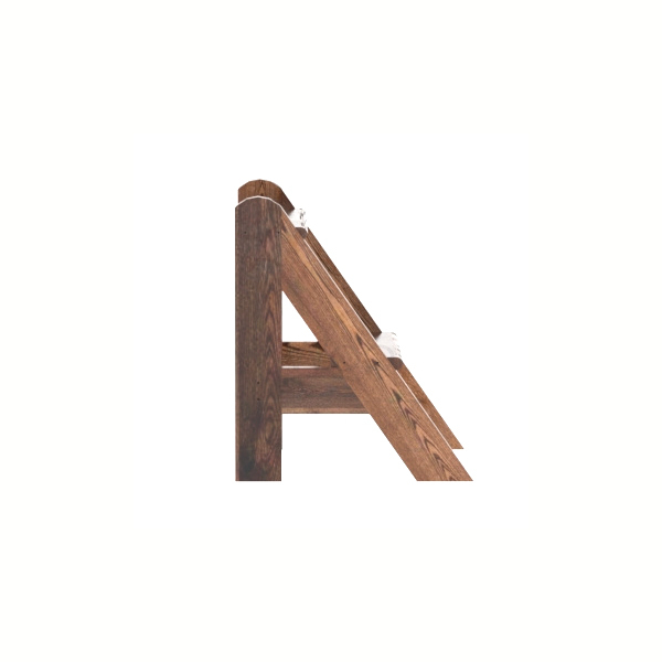 Лесенка для купели 2 ступени Bentwood лиственница морёная. Фото № 4