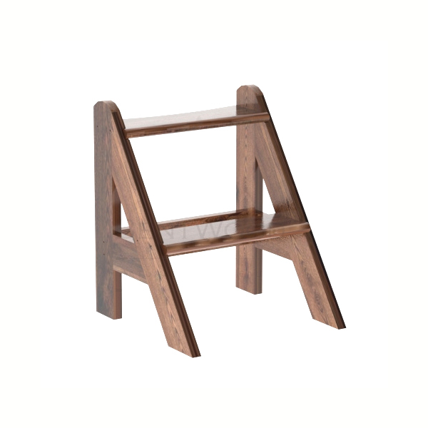 Лесенка для купели 2 ступени Bentwood лиственница морёная. Фото № 1
