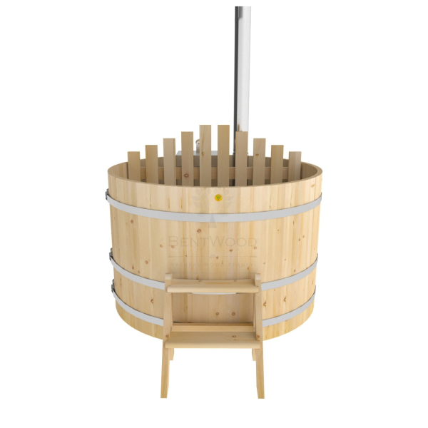 Купель BentWood Фурако из кедра D 1.5 (H 1.0/Стандарт) с внутренней печкой . Фото № 2