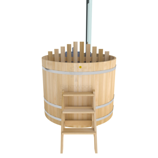 Купель BentWood Фурако из кедра D 1.5 (H 1.2/Премиум) с внутренней печкой. Фото № 4