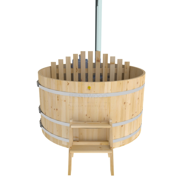 Купель BentWood Фурако из кедра D 1.8 (H 1.0/Стандарт) с внутренней печкой. Фото № 3