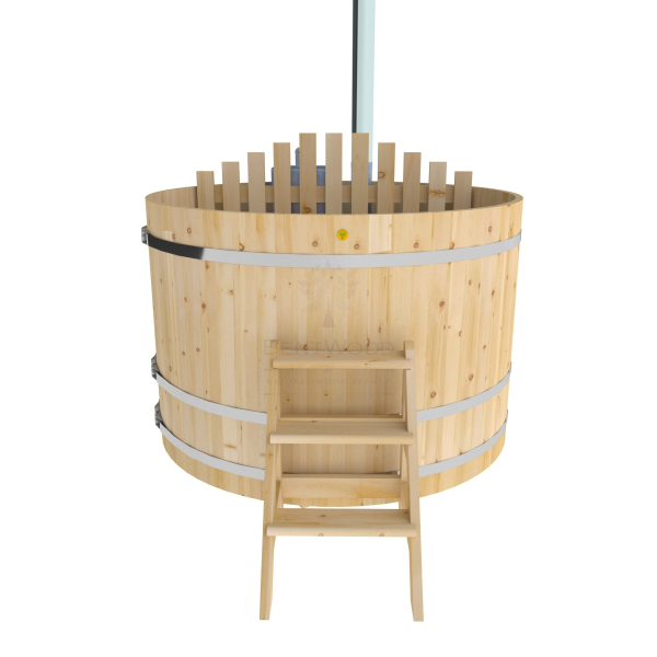 Купель BentWood Фурако из кедра D 1.8 (H 1.2/Стандарт) с внутренней печкой. Фото № 5