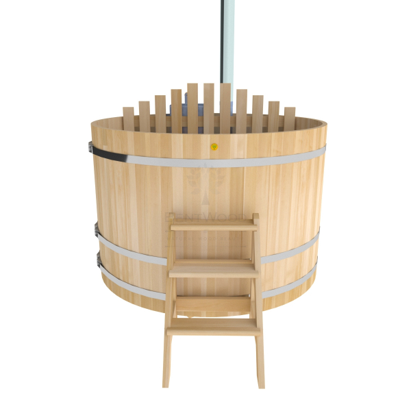 Купель BentWood Фурако из кедра D 1.8 (H 1.2/Премиум) с внутренней печкой. Фото № 4