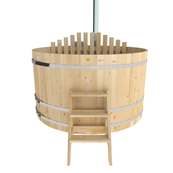 Купель BentWood Фурако из кедра D 2.1 (H 1.2/Стандарт) с внутренней печкой. Фото № 4