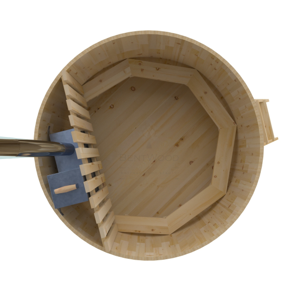 Купель BentWood Фурако из кедра D 2.1 (H 1.2/Стандарт) с внутренней печкой. Фото № 6