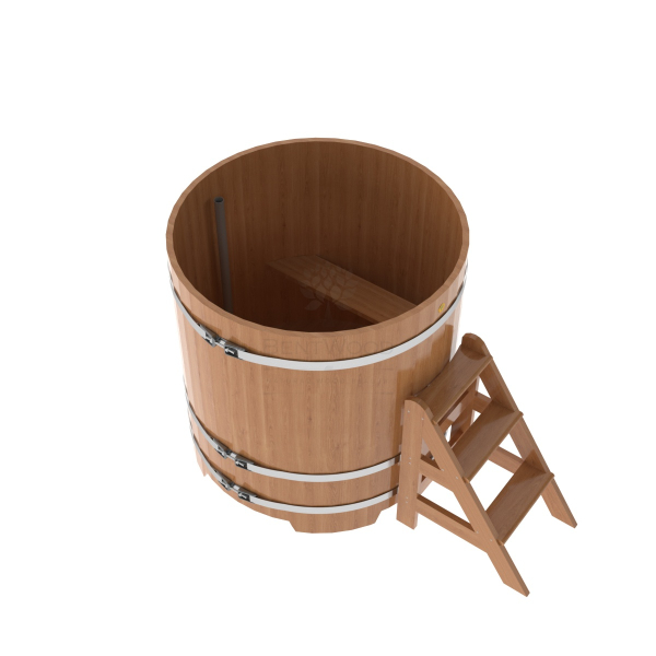 Купель Круглая Bentwood из натурального дуба 1,17 х 1,17 х 1,2 м. Фото № 4