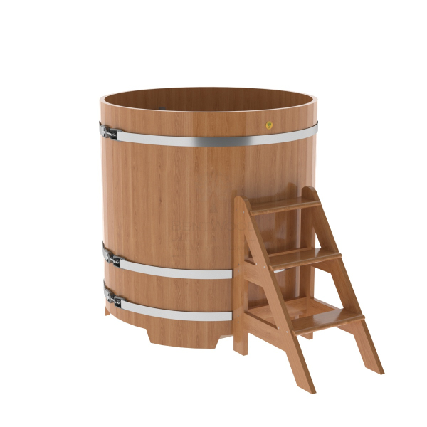 Купель Круглая Bentwood из натурального дуба 1,17 х 1,17 х 1,2 м. Фото № 1