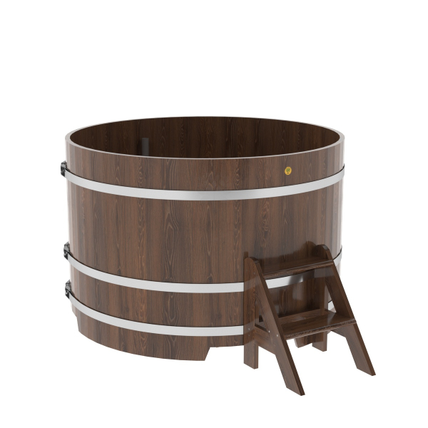 Купель Круглая Bentwood из морёного дуба 1,50 х 1,50 х 1,0 м. Фото № 1
