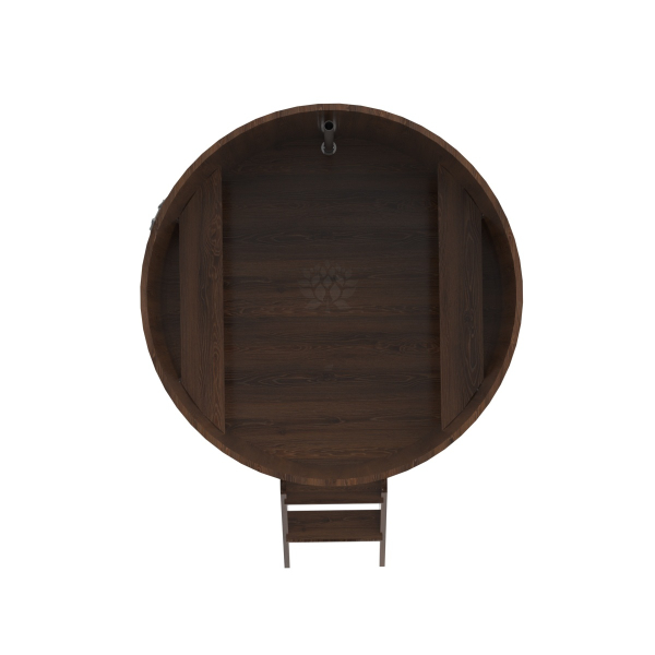 Купель Круглая Bentwood из морёного дуба 1,50 х 1,50 х 1,1 м. Фото № 5
