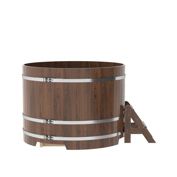 Купель Круглая Bentwood из морёного дуба 1,50 х 1,50 х 1,1 м. Фото № 2