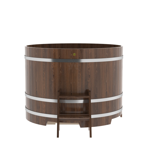 Купель Круглая Bentwood из морёного дуба 1,50 х 1,50 х 1,1 м. Фото № 3