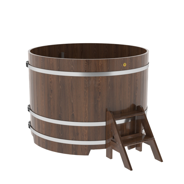 Купель Круглая Bentwood из морёного дуба 1,50 х 1,50 х 1,1 м. Фото № 1