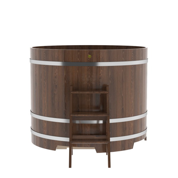 Купель Круглая Bentwood из морёного дуба 1,50 х 1,50 х 1,2 м. Фото № 2