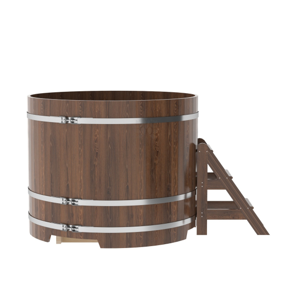 Купель Круглая Bentwood из морёного дуба 1,50 х 1,50 х 1,2 м. Фото № 5