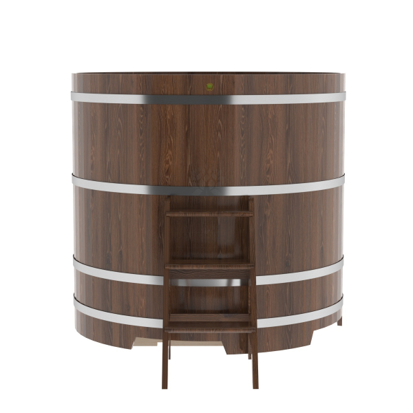 Купель Круглая Bentwood из морёного дуба 1,50 х 1,50 х 1,4 м. Фото № 2