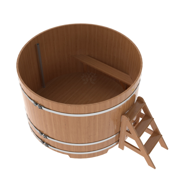 Купель Круглая Bentwood из натурального дуба 1,80 х 1,80 х 1,2 м. Фото № 2